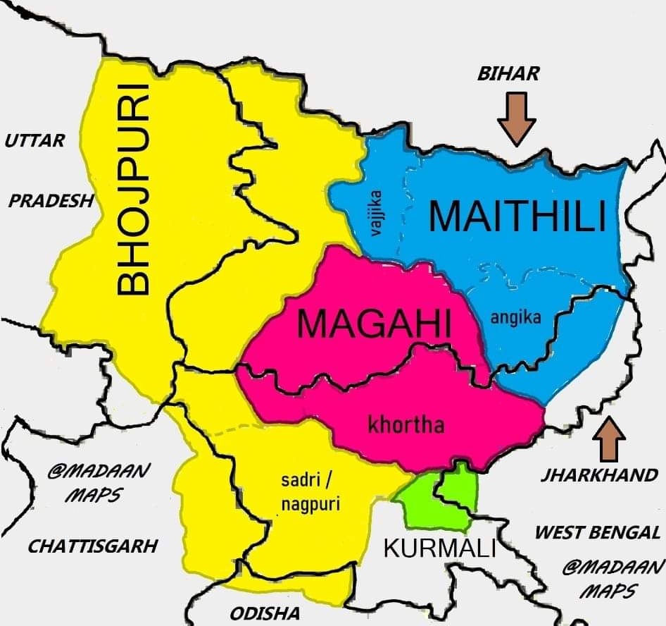 knowyourroots_'s tweet photo. Make #Bhojpuri #Magahi and #Maithili official in it's native land.

#MakeMyLanguageOfficial 
#BhojpuriTo8thSchedule 
#maithilnotbihari 
#language https://t.co/6bhfZLp6lt