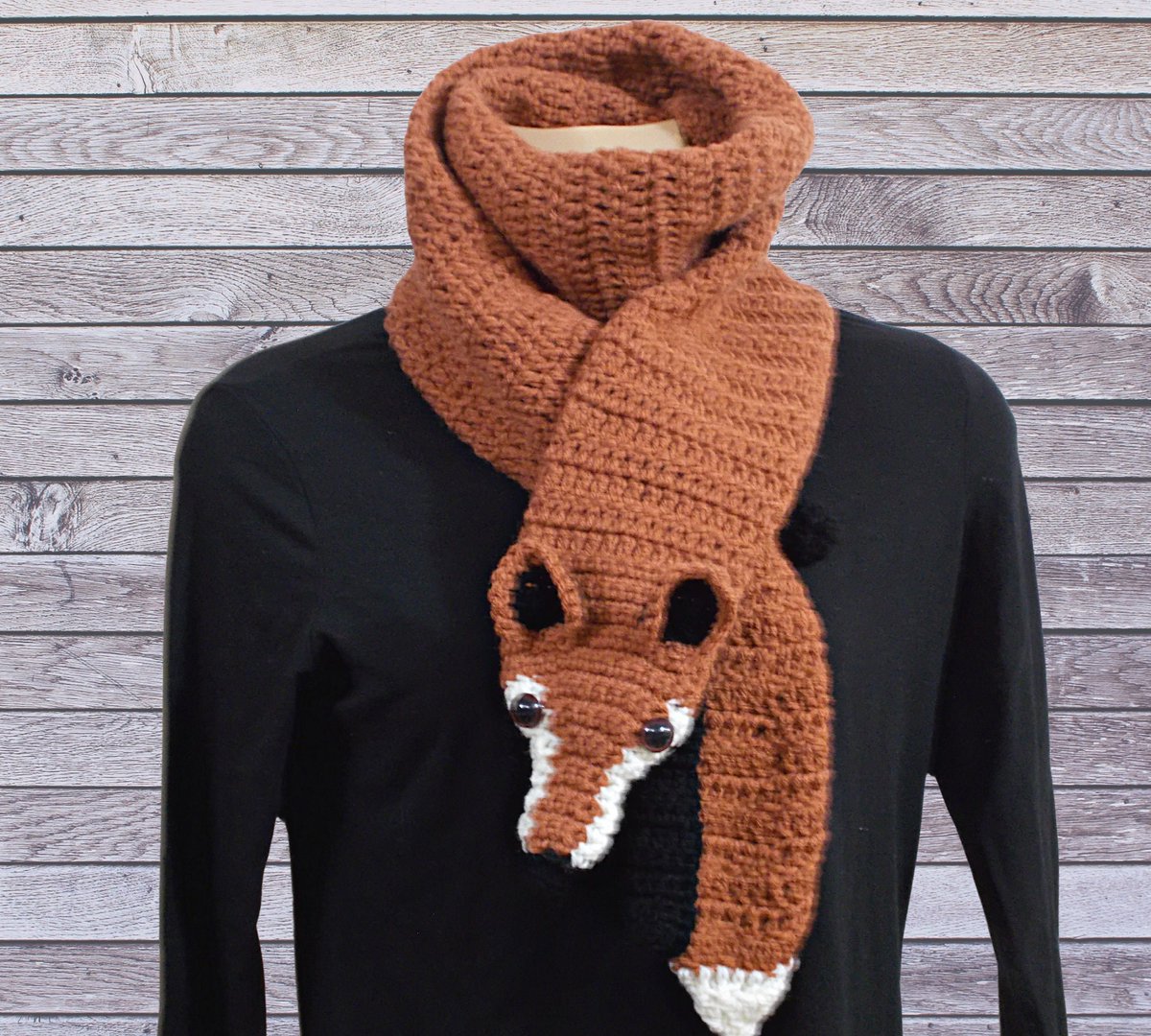 crochetaholic's tweet photo. Fox Scarf,  Made To Order, https://t.co/lOF31ExbKV #Etsyseller ##etsysale #womensaccessories #dryerballs #winterhats #SUNCREATIONSEMPORIUM #crochetpattern ##cowlsandscarves #machineknitbeanie #Foxscarf https://t.co/L0zmuJdxMz