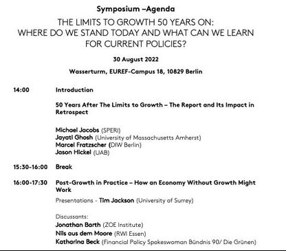 nilsadmoore's tweet photo. Looking forward to discuss with @ProfTimJackson @kathabeck @JonathanB4RTH at @ForumNewEconomy Symposium "The Limits to Growth 50 Years On" in Berlin! https://t.co/Ujvp7pbuaq