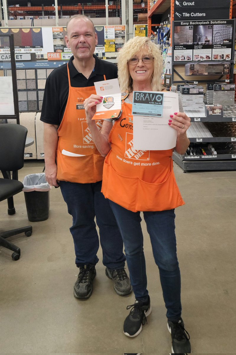 Great job Consie!!! Customer praise and Silver Milestone!!! Way to go!!! <a href="/John_Lerch/">John Lerch</a> <a href="/Williams2Tom/">Tom Williams</a> <a href="/THDCarrieAdams/">Carrie Elchert</a> <a href="/HD3809/">Home Depot 3809</a>