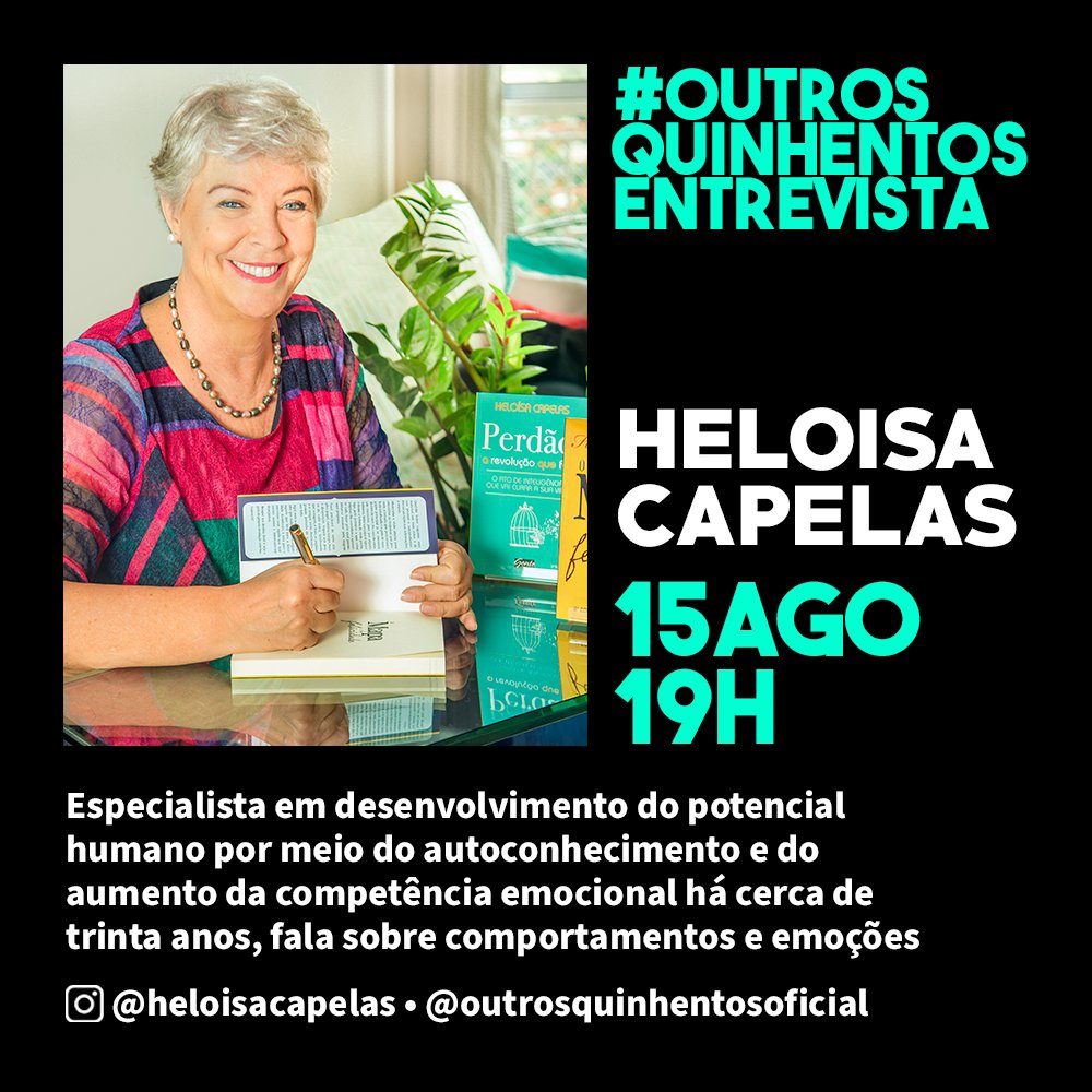 HeloisaCapelas's tweet photo. Quer saber quais são os lixos emocionais que criamos e travam nossa Inovação? Estarei com o jornalista Dimas Villas Boas, do canal @outrosquinhentos, em live especial para responder a esta e outras perguntas. Marca na agenda e vem !
https://t.co/ojlGSzIC1r https://t.co/JxeLwvXTid