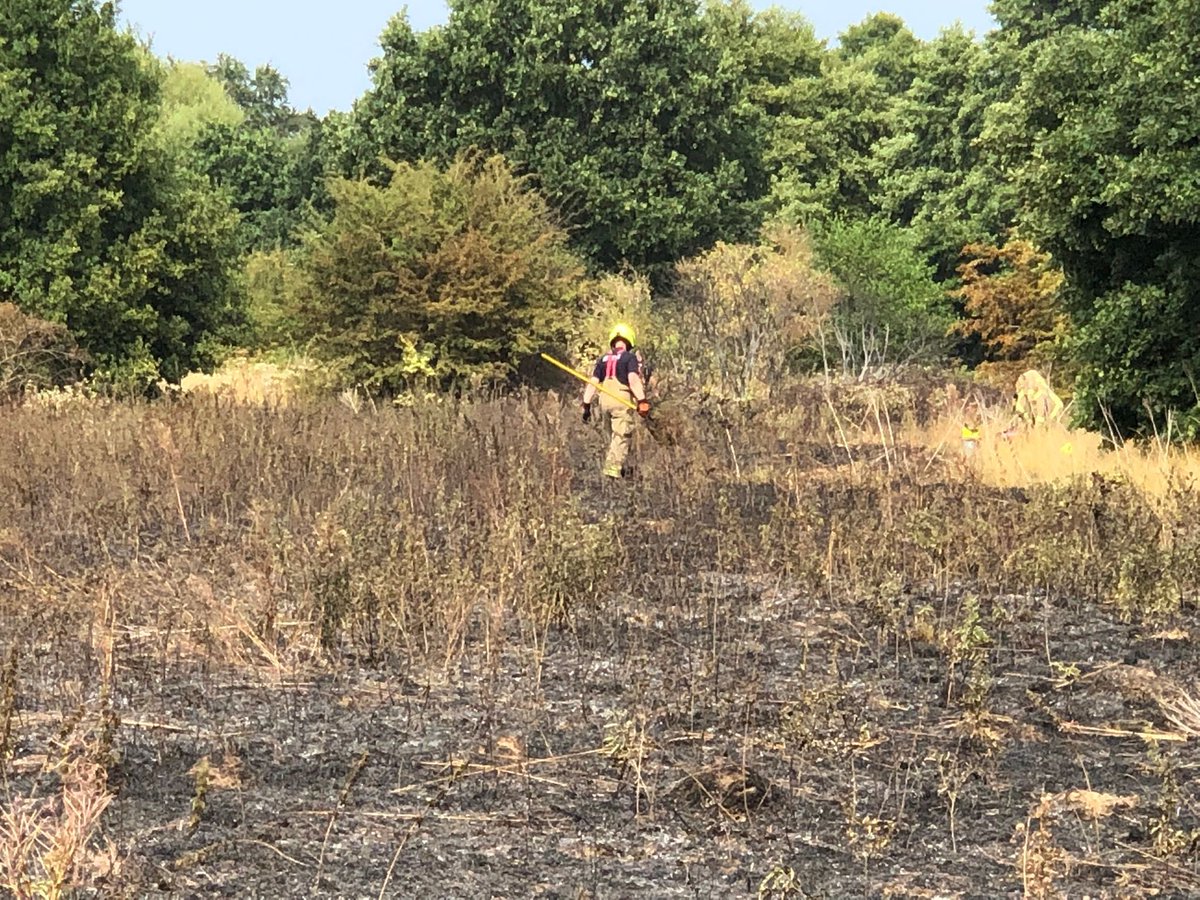 StortfordGW's tweet photo. Another 4 pump fire in Bishops Stortford caused by a disposable BBQ.. please take extra care in such dry hot weather. #Hertfordshire #Hertsfirecontrol #BBQsafe #Fire #BishopsStortford https://t.co/GERlkj6EQA