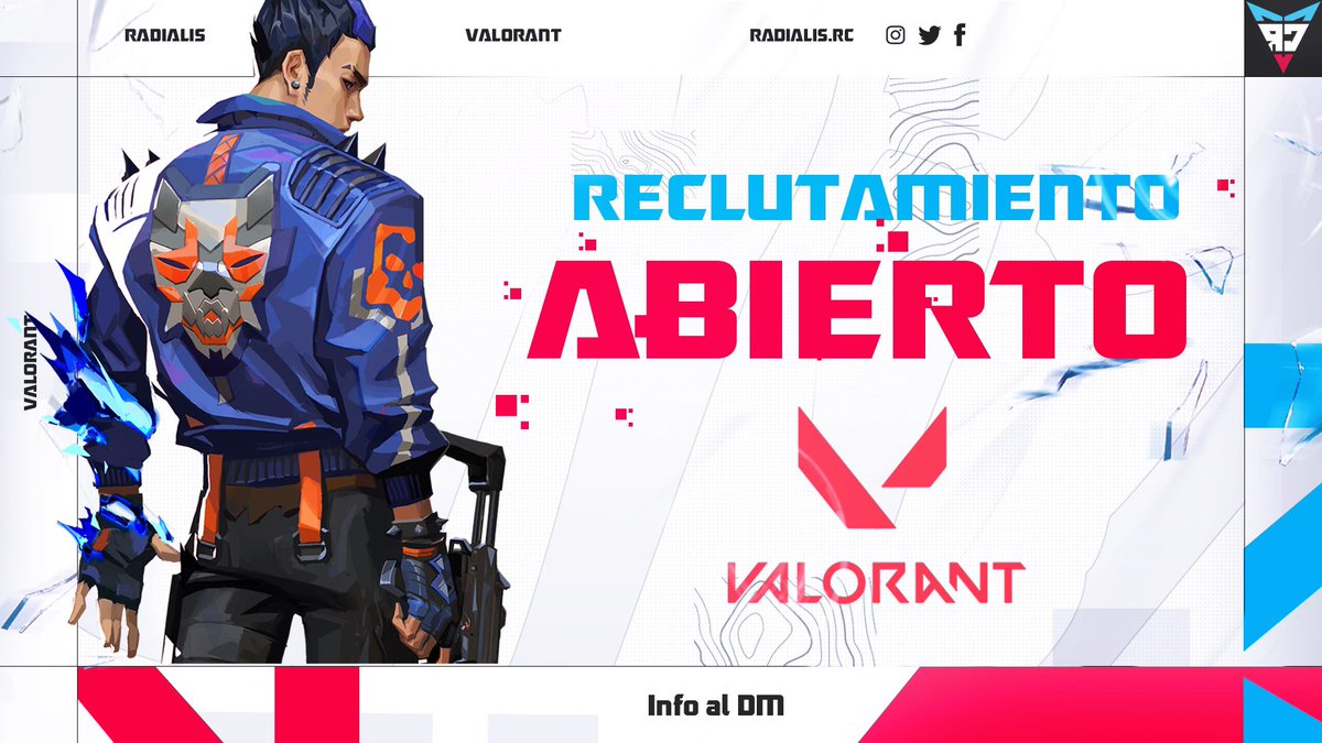 Se busca:
Iniciador y smoker
Rango: Immortal+
Experiencia en equipos
Disponibilidad entre semana