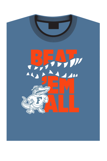 ufalumni's tweet photo. Football is almost here! For a gift of $35 to the @UF area of your choice, you can be the first to receive the “Beat ‘em all” T, &amp; for a gift of $75, we’ll also send you the “Beat LSU” and “Beat Georgia” Ts.

Make your gift today and show your Gator pride. https://t.co/j8mnGULqCb https://t.co/z5Xpcg3zZt