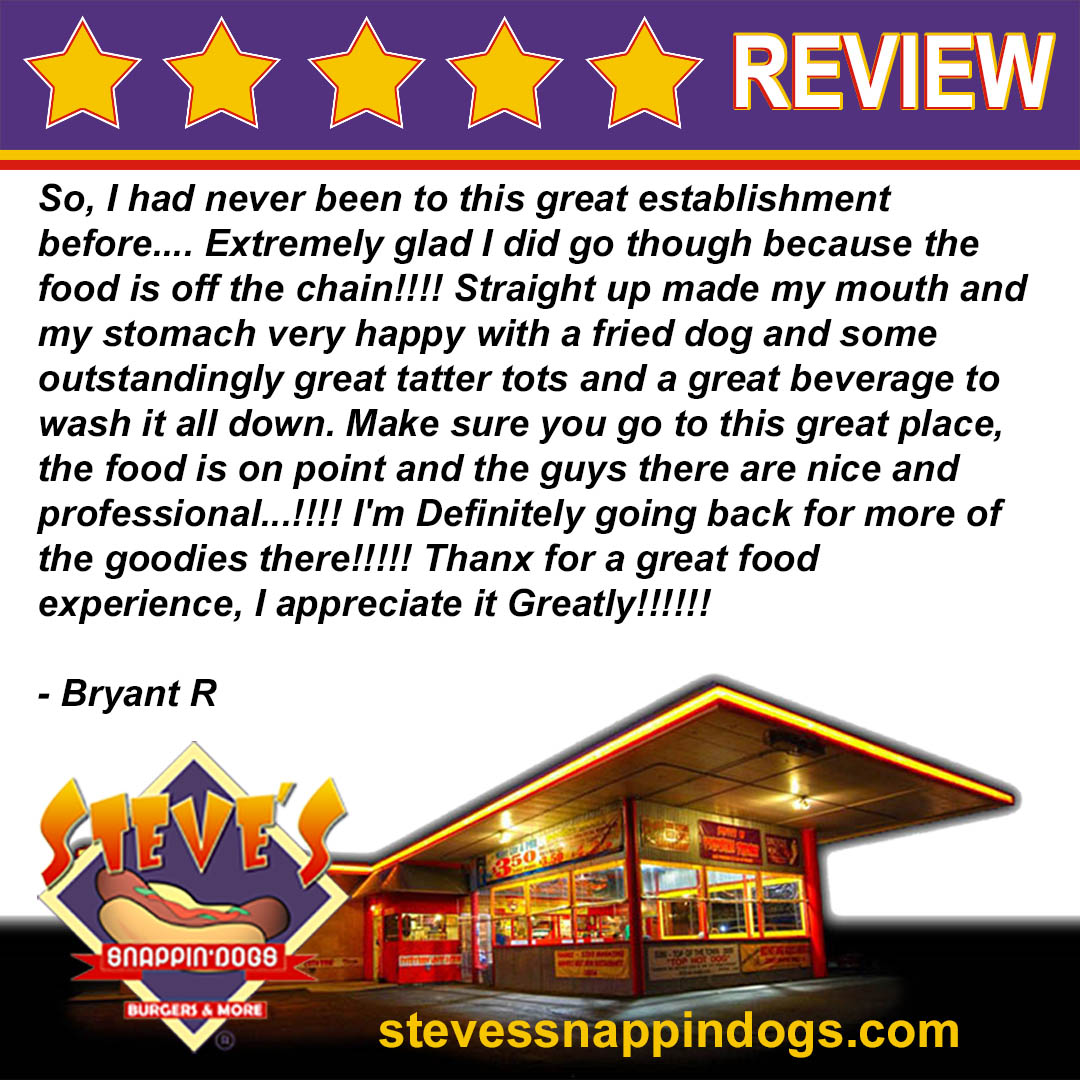 snappindogs's tweet photo. We LOVE Our Customers! Thanks for the 5 star review!
#reviews #testimonial #fastfood #denver #colfax https://t.co/8UP7m7ybN0