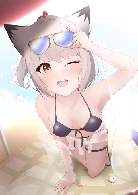 #自分の好きなキャラ一人の画像を四枚貼る いろんな格好の涼月ちゃ〜!!⁴ 