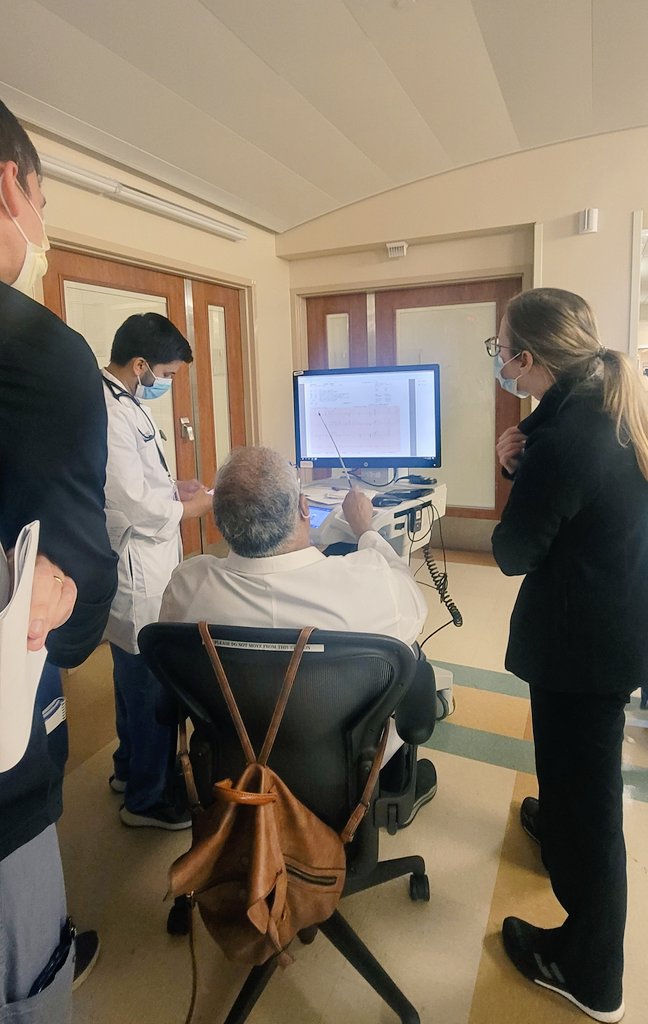 ECU Internal Medicine (@ecuhealth_im) on Twitter photo Old school EKG learning with Dr. Nekkanti and his collapsable pen pointer 🔥 on rounds. <a href="/ECUCards/">ECU Cardiology</a> Old school EKG learning with Dr. Nekkanti and his collapsable pen pointer 🔥 on rounds. <a href="/ECUCards/">ECU Cardiology</a>