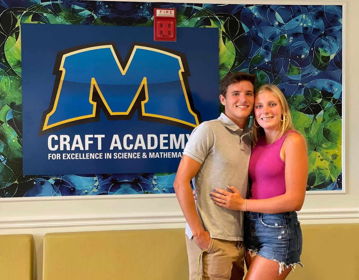BradKTEC's tweet photo. First day of classes for their Senior Year of High School / Sophomore Year of College at @craftacademymsu. So proud of Canyon and Ava and can’t wait to see what is in store for them this semester!!!  #CraftAcademyProud #MSUSpaceScience #FrankfortProud https://t.co/3XFpDVgca6