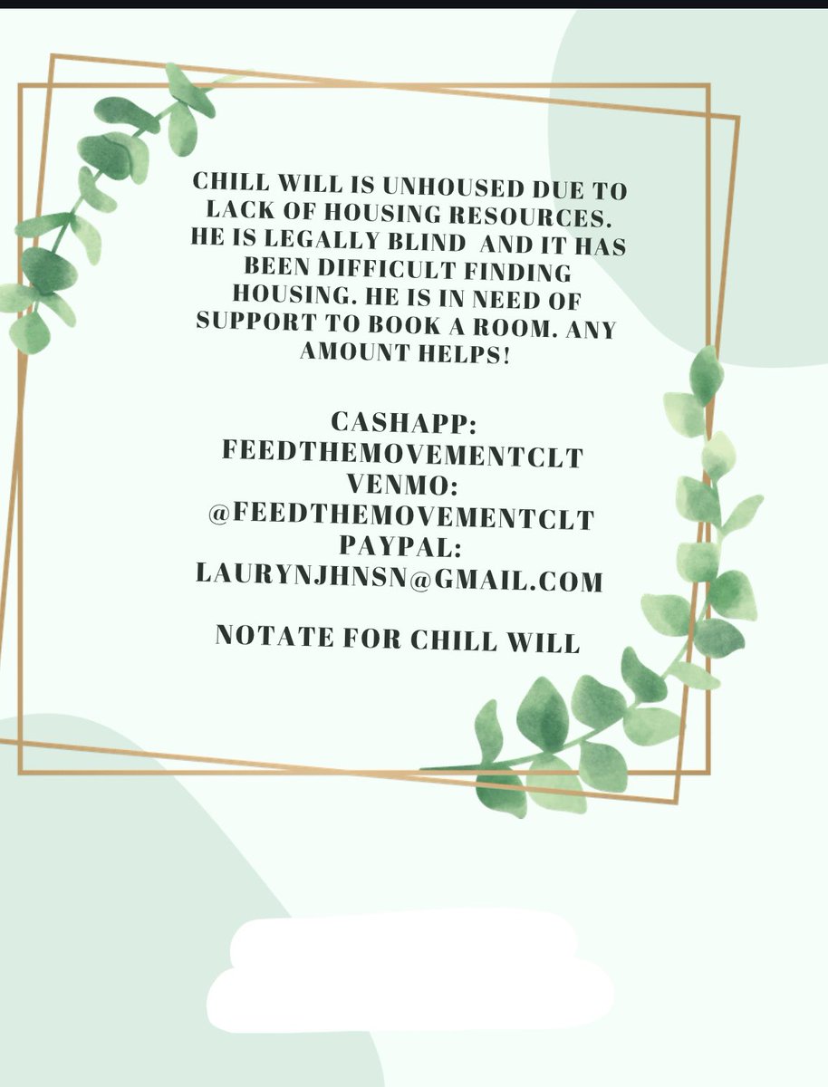 FeedClt's tweet photo. Please share and donate for Chill Will! https://t.co/MMYzzHfNnw