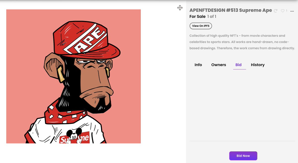 SALE! #513 Supreme Ape just sold for 550 XDC

xdcnft.com/info/0x1eead1f…

#NFT #XDC