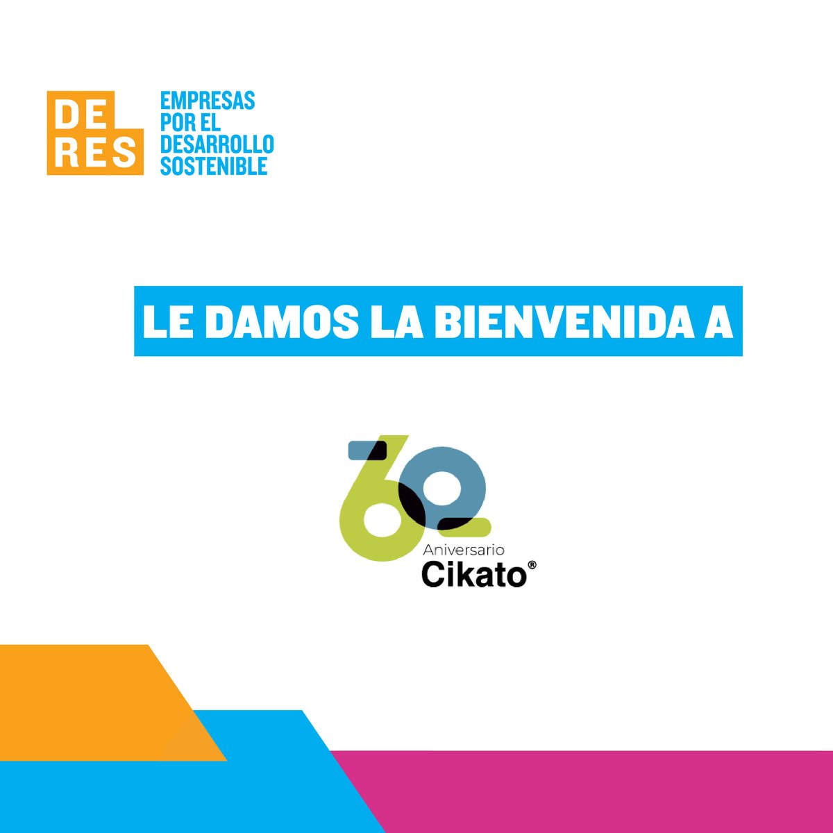 DERES_uy's tweet photo. 🟠 ¡Bienvenido @CikatoIP a la red de empresas por el desarrollo sostenible más grande del país!

Estamos muy contentos de que confíen en nosotros y unamos esfuerzos #PorUnUruguaySostenible 🇺🇾 https://t.co/X6bHCvQF1Q
