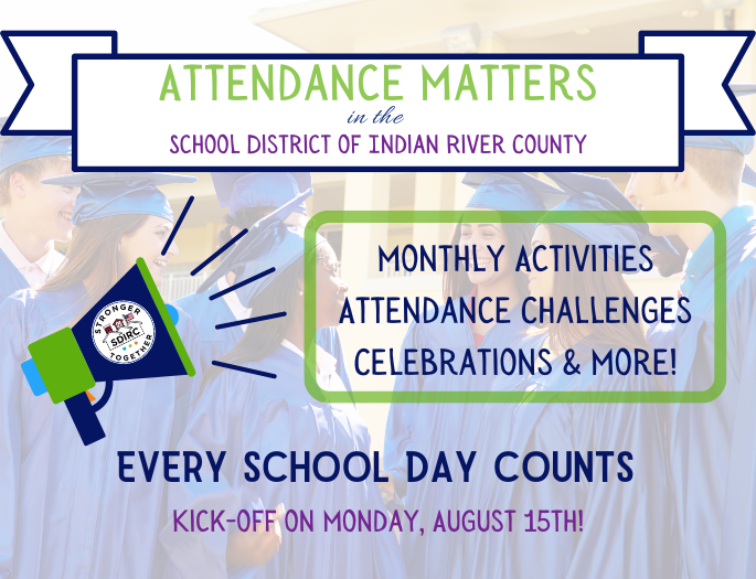 Today, we celebrate the beginning of our first FULL week of school & kick off a few very important campaigns here in the SDIRC. Our first campaign kick-off is for our Attendance Matters campaign! Each month, our schools will be participating in activities to promote attendance!