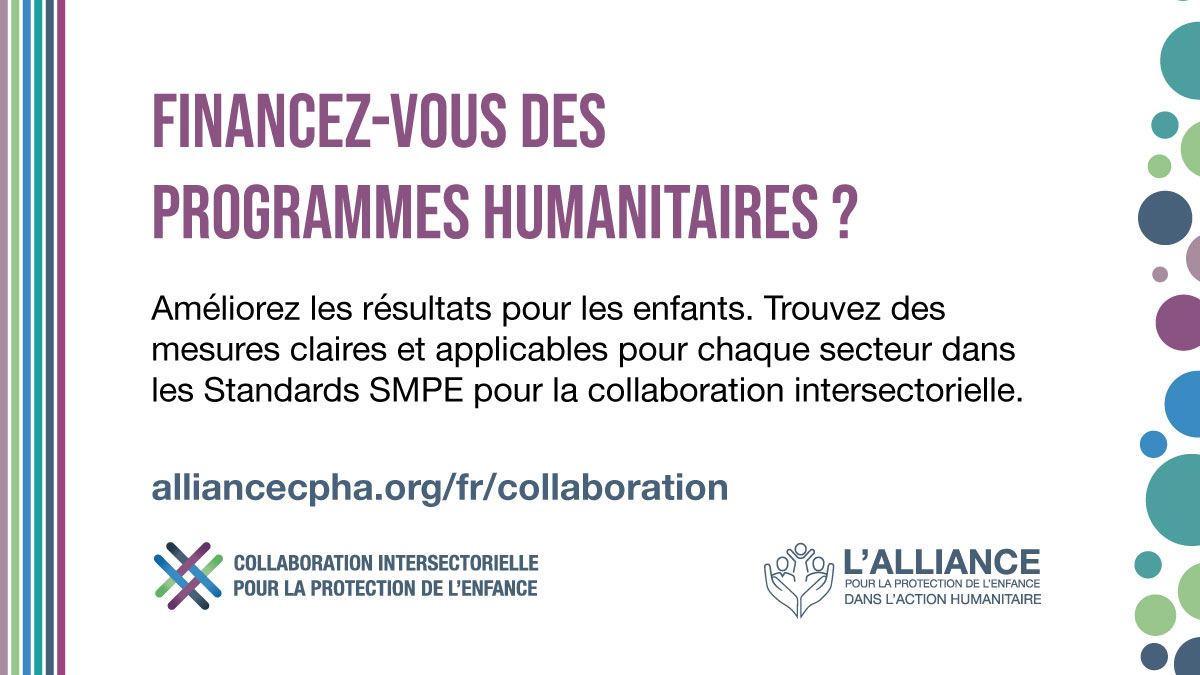 CPiE_Global's tweet photo. Les donateurs peuvent faire bon usage des Standards de protection de l'enfance. Ils guident l'allocation des fonds et permettent d'évaluer si la préparation et la réponse aux désastres tiennent compte des risques de protection et de la redevabilité
👉https://t.co/IckeYbMBWv
#SMPE https://t.co/rXRDAJfa8O