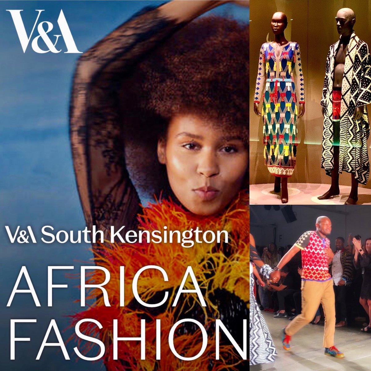 karentoulon's tweet photo. Finally made it to @V_and_A #africafashion exhibit. Glorious designers incl @LadumaNgxokolo whom I interviewed at @nyfw 2019. https://t.co/XVpvnkZTZ4