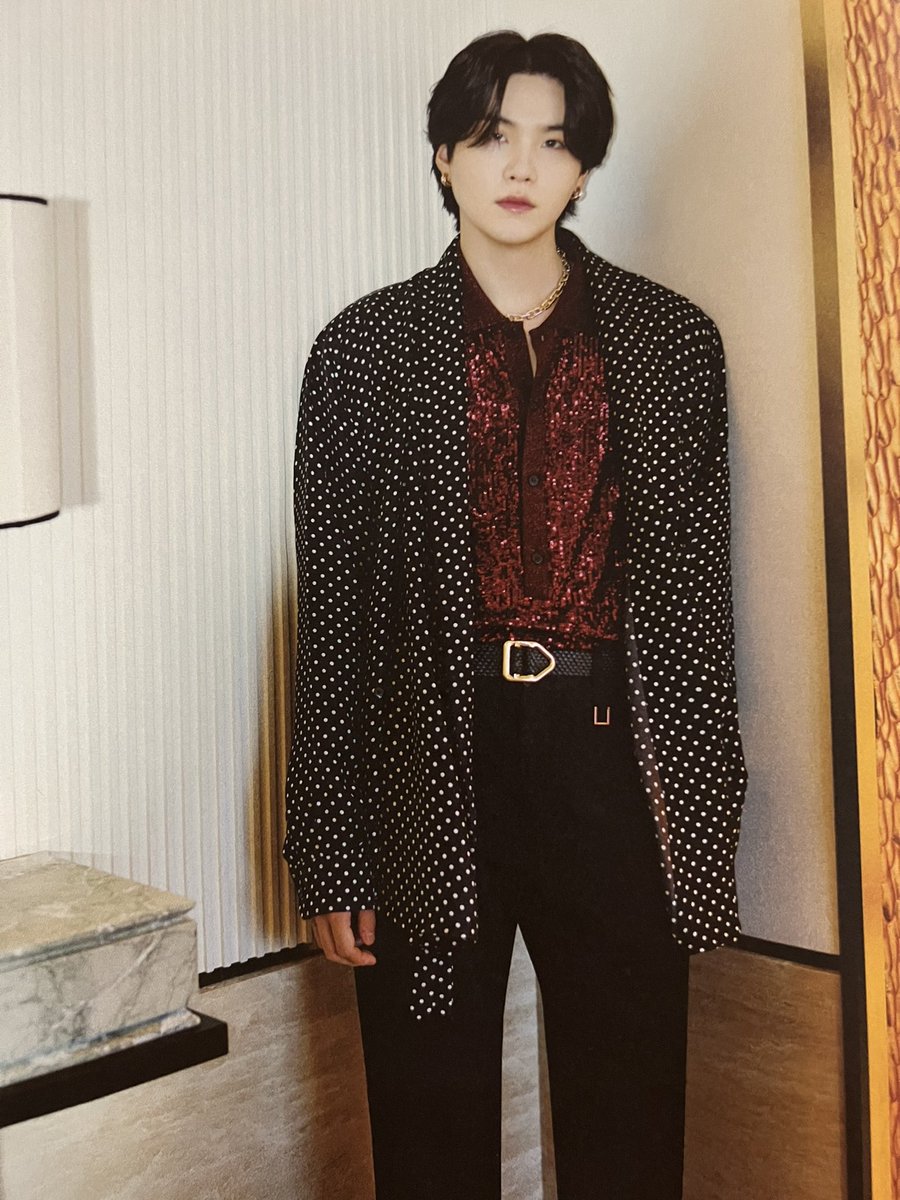 stillwithjk's tweet photo. Merchbox 8 Interview Photobook scan #suga 2/2 https://t.co/8pQKhxRoHs