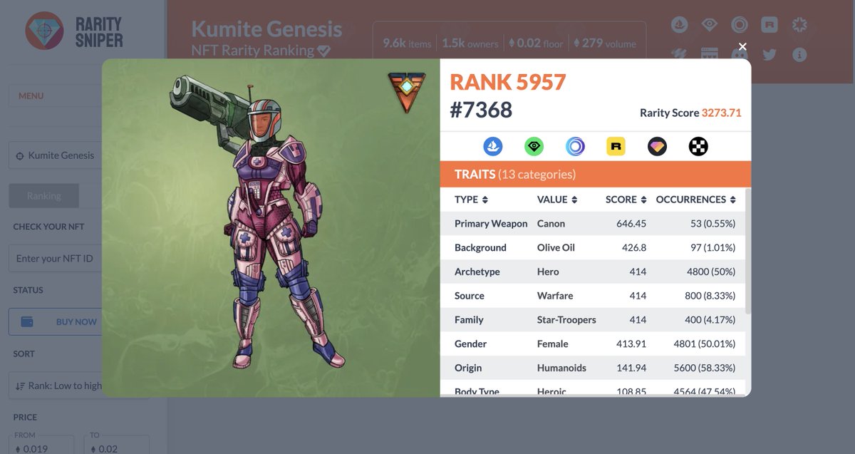 Kumite NFT (@kumitenft) on Twitter photo The vote is going for who has the better banner between <a href="/StarTroopers_C/">Star-Troopers Legion</a> vs <a href="/kumitetroopers/">Storm Troopers - KUMITE</a>....
You might want to jump in on this deal, and go vote on our poll while you're at it !! ππ
#StarTroopers #StormTroopers
Best deal listed right now - 0.02 eth
opensea.io/collection/kum⦠The vote is going for who has the better banner between <a href="/StarTroopers_C/">Star-Troopers Legion</a> vs <a href="/kumitetroopers/">Storm Troopers - KUMITE</a>....
You might want to jump in on this deal, and go vote on our poll while you're at it !! ππ
#StarTroopers #StormTroopers
Best deal listed right now - 0.02 eth
opensea.io/collection/kumβ¦