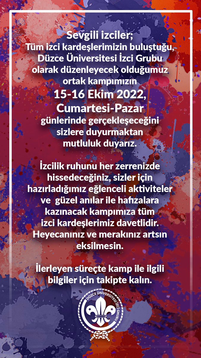 Düzce Üniversitesi İzci Grubu (@duizcitoplulugu) on Twitter photo 