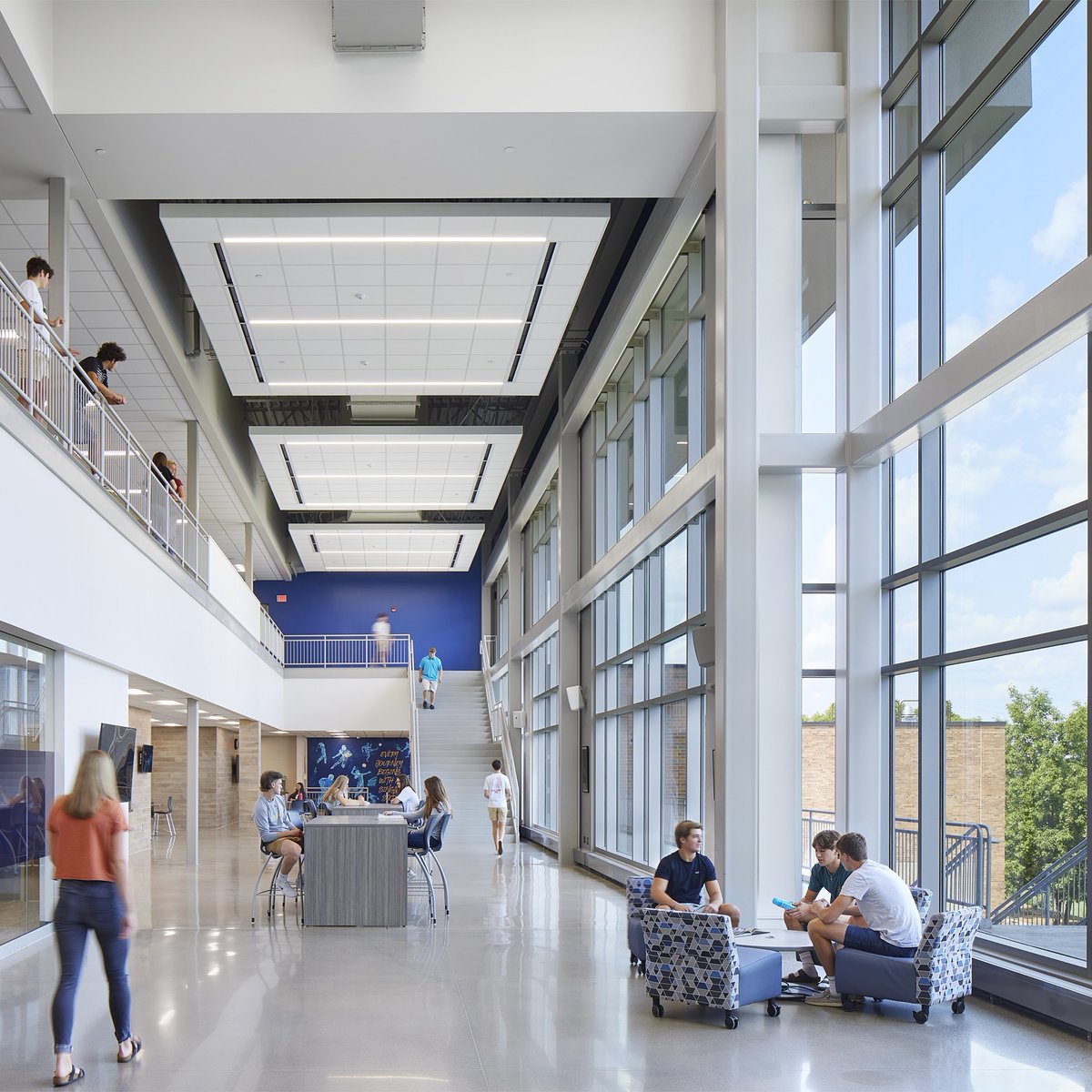 ATSR_Architects's tweet photo. ATSR's work at Cathedral HS in St. Cloud, MN is featured today at Education Snapshots: https://t.co/l0k8wxSMHg

This projects was 🔥 or should we say STEAM! We helped connect the campus with a new commons over-looking the nearby Mississippi and future-ready S.T.E.A.M. classrooms. https://t.co/YBukfiorHp