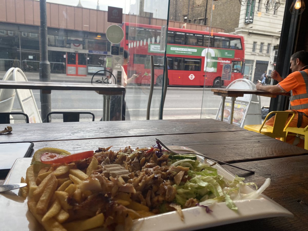 When you combine a business trip at the Francis Crick Institute -CRUK with a chicken donner  London-style!