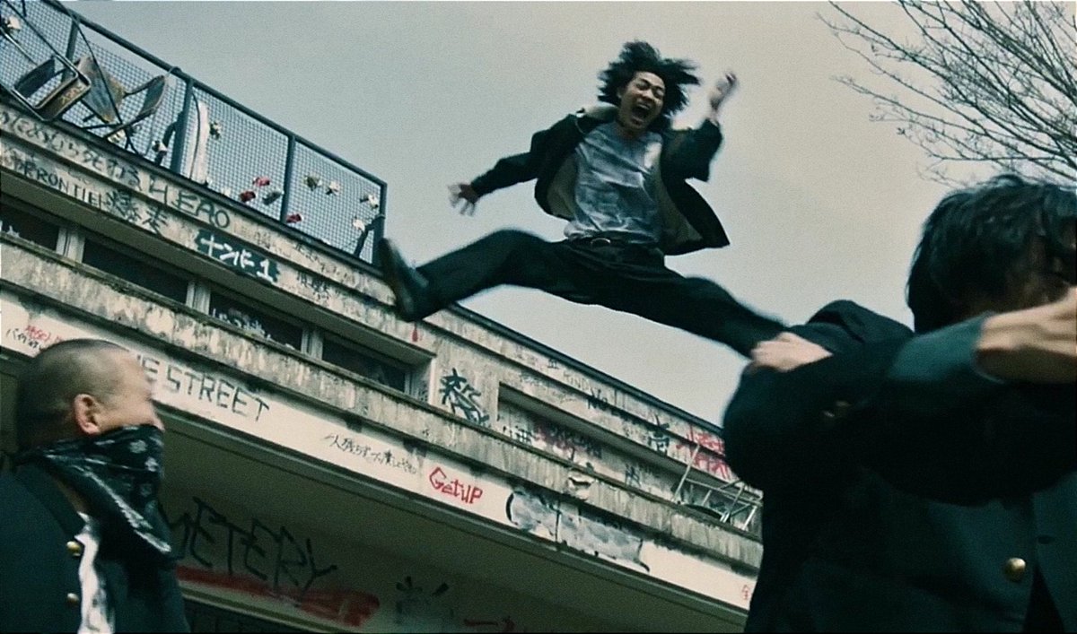 JeriAnugrah's tweet photo. Binzo The Zombie 🔥
#HiGH_LOW_THE_WORSTX #highschoolfight #suzuran #high_low #Japanese #Japan #movie #action #binzo https://t.co/dF85HuSzx3