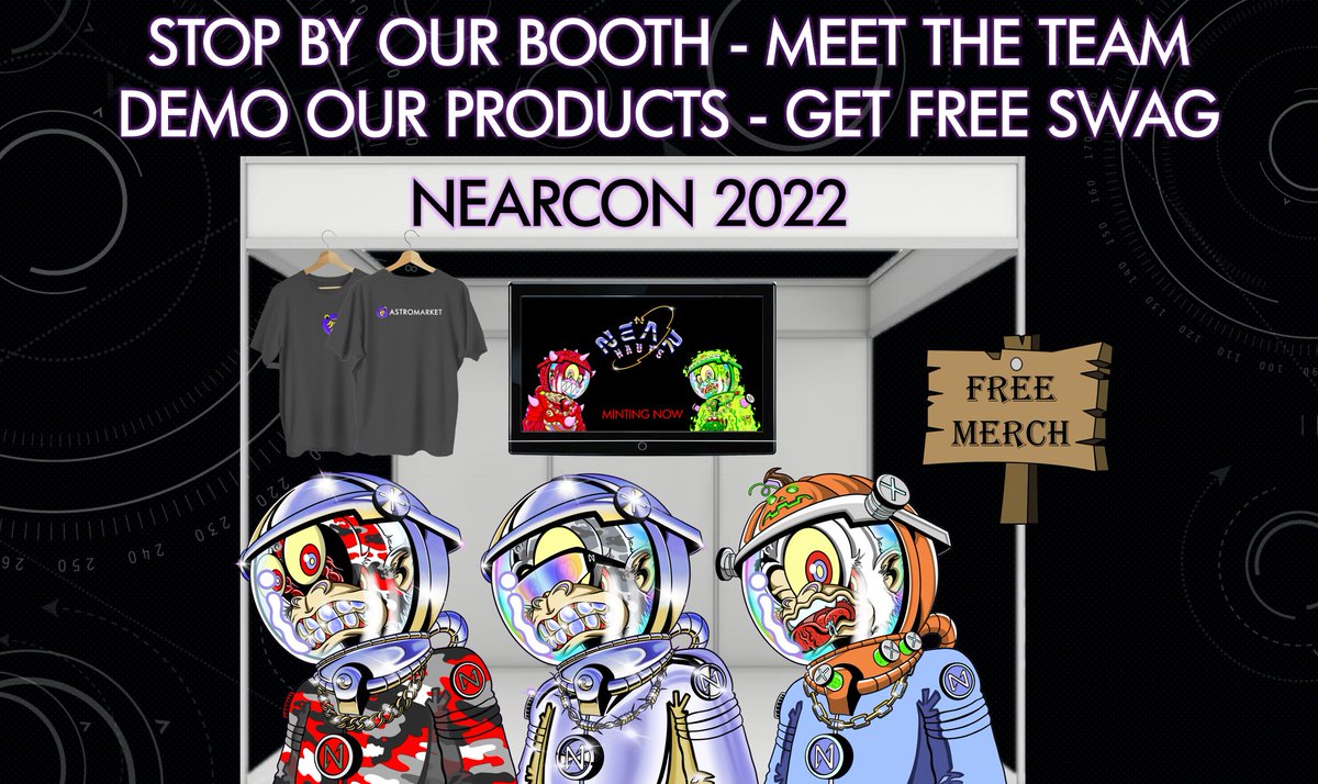 NautsNfts's tweet photo. It's official - the NEARNauts team will have their own booth at NEARCON 2022 in Lisbon, Portugal this September!
Live product demos, free merch, good vibes & more
Visit https://t.co/jZGMPGTHRQ or https://t.co/iY3HgVUJw9 for more information
Tickets on sale now 🎟️ https://t.co/rTWiPdjlPN