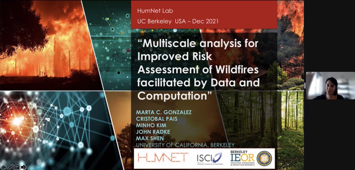 HumanitarianSys's tweet photo. Invited speaker Marta Gonzalez @martikagv from UC-Berkeley shared three projects that leverage digital traces for transport planning under natural disasters, assessing air quality, and modeling mitigation for fire risks @kdd_news #KDD2022  #DatadrivenHumanitarianMapping https://t.co/G5z2HaHi0K