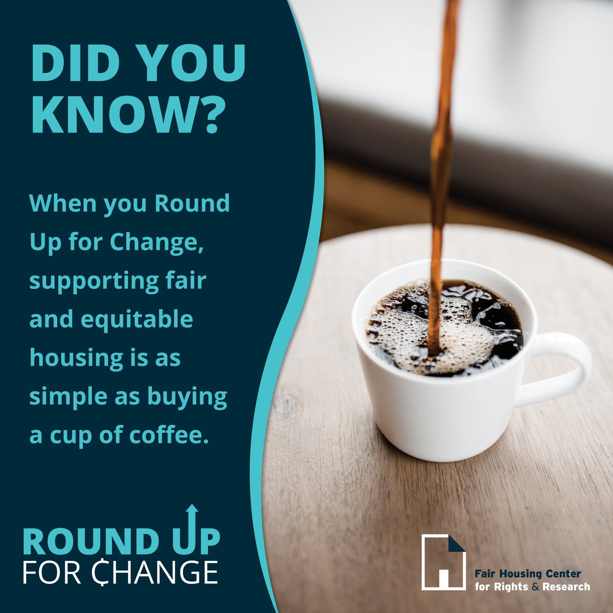 housingcenter's tweet photo. Simple purchases β like buying a cup of coffee β can make a real difference when you #RoundUpForChange. Learn how YOU can support fair housing and create positive change in your community: https://t.co/RdNJOXJ4xY https://t.co/a5E4AuxXHr