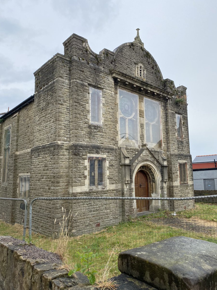 melangellcadle's tweet photo. @CPJElmore @huw4ogmore I cannot believe that Trinity Chapel in Pencoed is being demolished. Where are our councillors? This building is a gem; beautiful windows, lovely original ironwork and a unique style. Why is this being allowed in the heart of Pencoed? Save it! Now! https://t.co/MFsGGBjIZi