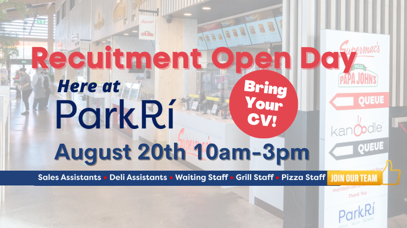 ParkRiKells's tweet image. DON'T FORGET - Park Rí RECRUITMENT OPEN DAY this Saturday, August 20th from 10am to 3pm.  If you would like to join our team - All you have to do is Turn up to Park Ri Kells - Eir code A82 E7F3 between 10 and 3pm on Saturday 20th - DON'T FORGET TO BRING YOUR CV 🤩