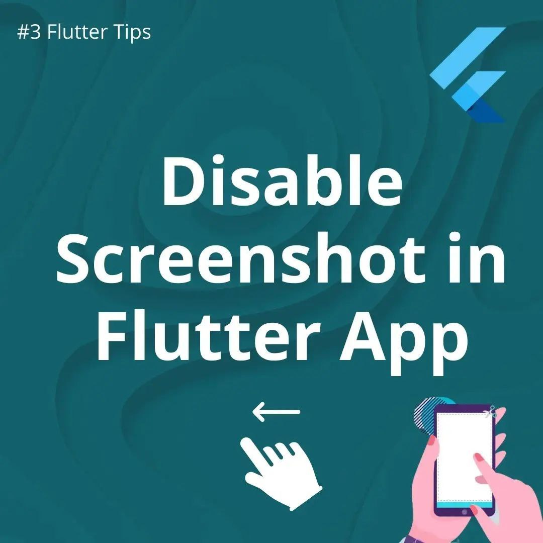 mdaqqa21's tweet image. منع عمل Screen shot داخل تطبيقك
حاجه مهمه لو عندك محتوي وبدك تحافظ عليه
Disable Screen shots in flutter app
#flutter_dart
@b_wffa
@ecoziz999
@Mahmod_Raouf
@progHem
@PrograminLovers
@Programing_Sa
@Flutterarabic
@caroldevflutter