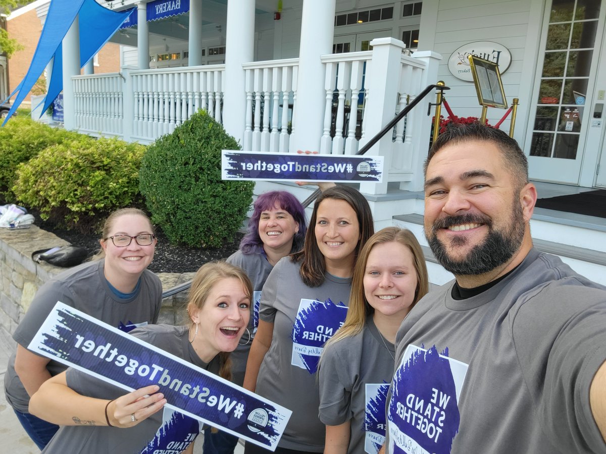 YellowSSchools's tweet photo. YSS staff gathered for convocation to launch the school year. Sup Holden celebrated staff for years of service, acknowledged challenges in recent years, reminded them that every interaction matters, and challenged them to unite our district by standing together. #WeStandTogether https://t.co/XyZhO0EIcF