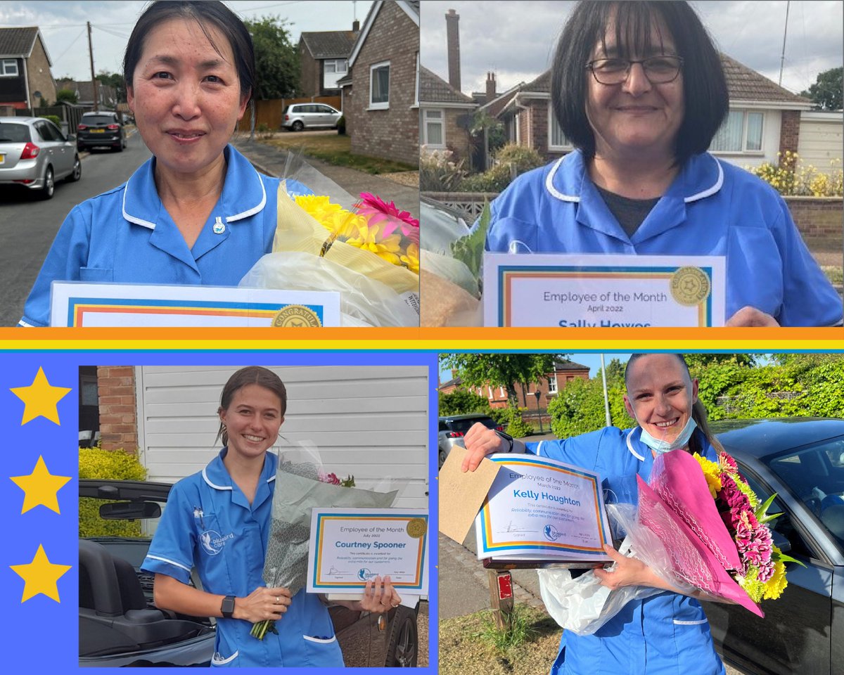 BluebirdNorwich's tweet photo. Here are some of our amazing care assistants receiving their employee of the month recognition awards this year. Well done!
#bluebirdcare #care #homeiswheretheheartis #norwich #morethancare #careinthecommunity https://t.co/GPNfwWrxT3