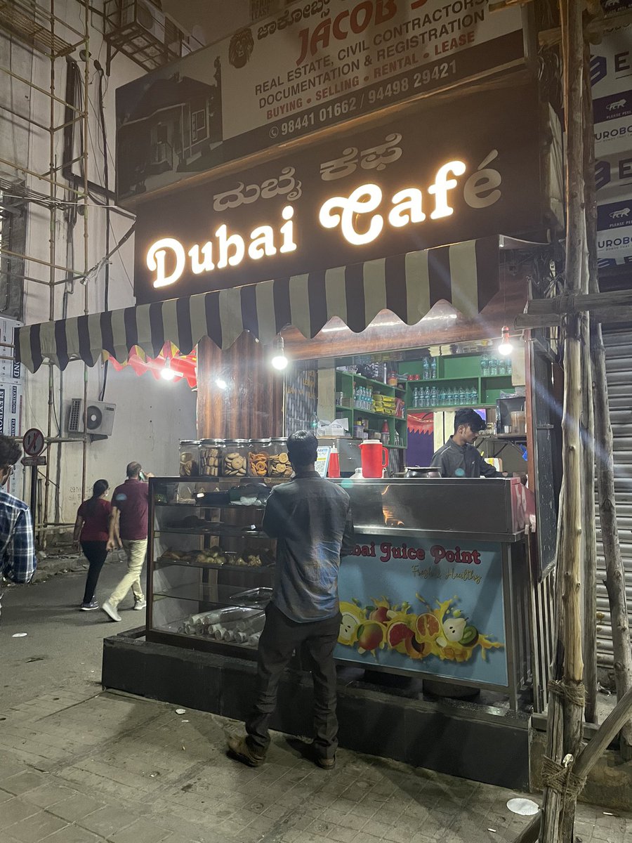 Found a Dubai Cafe in #Bangalore. But it’s not #Dubai style.