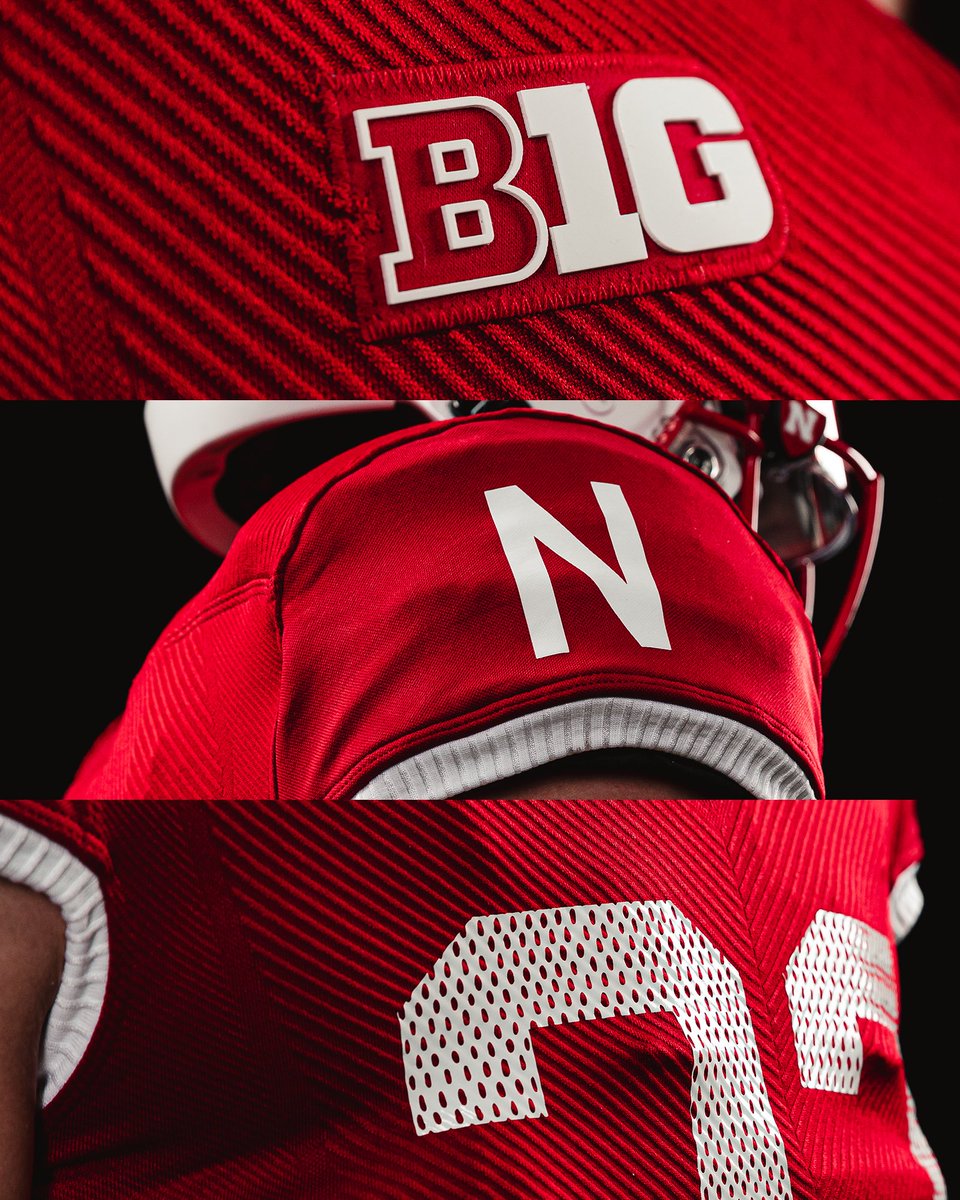 HuskerFootball's tweet photo. The Mesh. The Stripes. The Details. 
 
#GBR https://t.co/Z6j8P9q23E