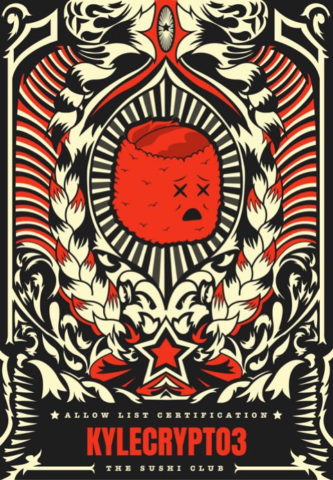 Mad respect for the <a href="/TheSushiClubNFT/">The Sushi Club</a> ! They doing things 100% organic and gives MASSIVE family vibes