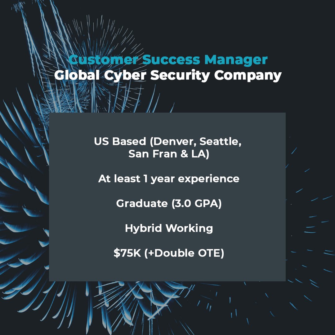 IG_Recruit's tweet photo. #customersuccessmanager #hiring https://t.co/4JPwqa24gt