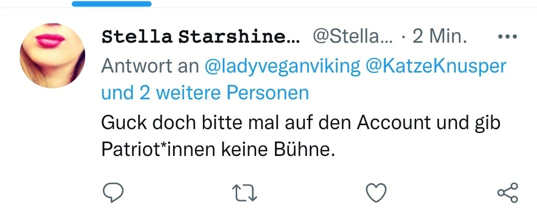 KatzeKnusper's tweet image. Nur ein wenig geknuspert an der #Rassismus-Bubble. Schon platzt sie.
Als ob es mir um &quot;eine Bühne&quot; ginge.
Selbst bei einfache Nachfragen wird die Unfähigkeit, das eigene Weltbildchen zu erklären, schnell sichtbar. 

So wird #ExitRacism nicht so schnell die Blase verlassen.
