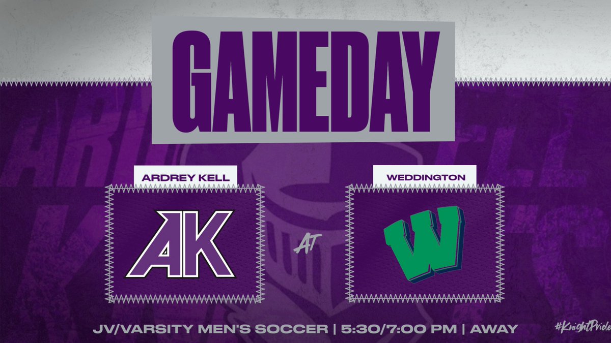 <a href="/ardreykellms/">AKHS Men's Soccer</a> travels to Weddington for 2022 season opener!  5:30/7:00 PM