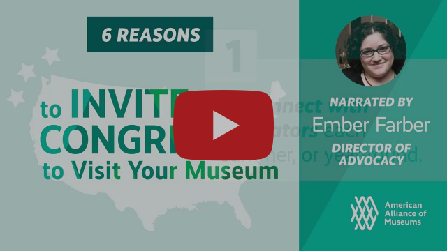 AAMers's tweet photo. Today kicks off #InviteCongress to Visit Your Museum Week! Our Director of Advocacy Ember Farber shares more with you about this national initiative and why your participation is so impactful not only this week, but year-round. Watch now:
https://t.co/JgCyO88i3J https://t.co/ckCgnpBBJW