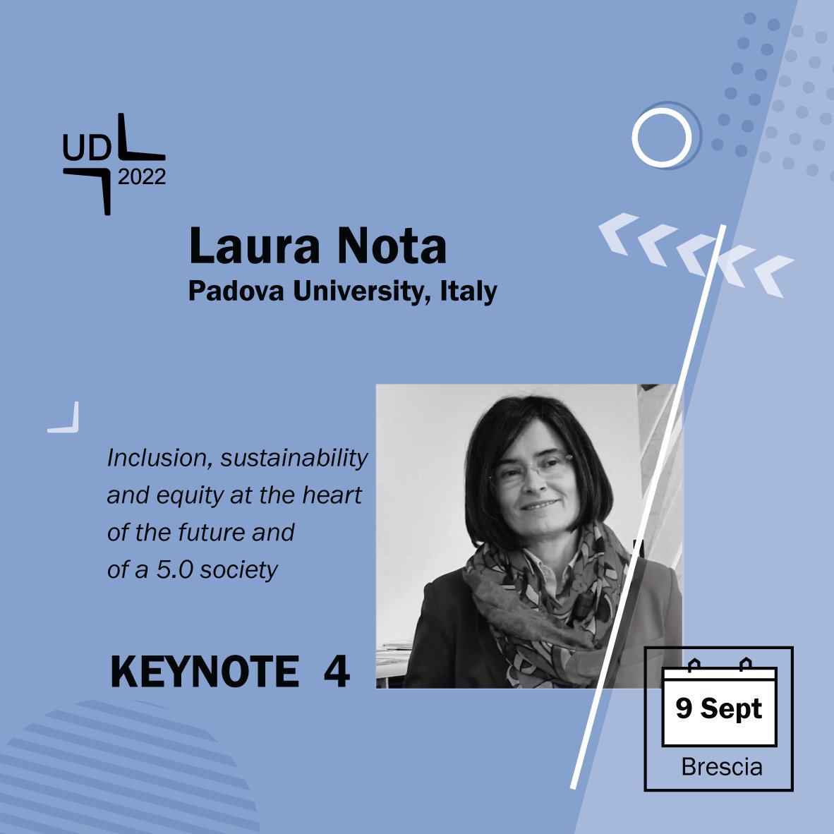 Pleased to introduce the Keynote speakers we will host in Brescia at UD2022!
Registration to attend the conference is still open: ud2022.unibs.it/registration
#universaldesign #ud2022 #internationalconference #conferenceinitaly #brescia #unibs