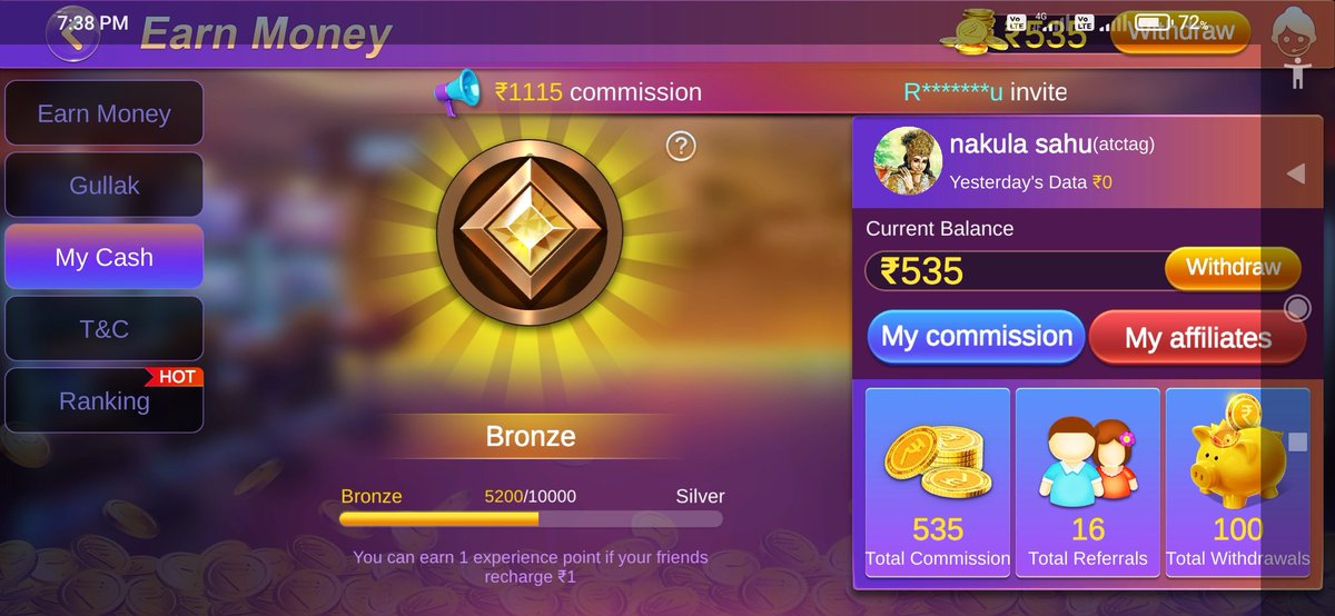 PattiGame's tweet photo. I earns lots of rupees in this TeenPatti. Come to play with me!  https://t.co/U4qFWwq3OJ https://t.co/ftpJA0InKS