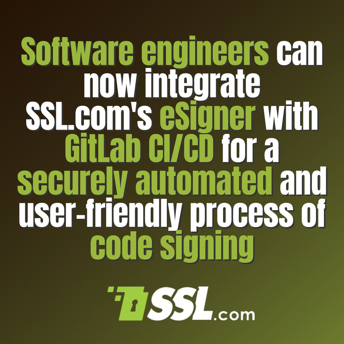 sslcorp's tweet image. Have a look at our guide article which shows how you can use eSigner to digitally sign and secure your software artifacts on Gitlab CI/CD: ow.ly/P3Yc50Kk6ep

#cloudsigning #cicd #gitlab #codesign #codesigningcertificate