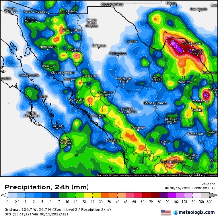 InfoMeteoro's tweet photo. 🔴ADVERTENCIA LUNES‼️

⛈Lluvias/tormentas muy fuertes y benéficas sobre NL, Coah, Son, Sin, Dgo, BCS, SLP, Zac, Nay, Jal, Col, Ags, Gto, Mich, Qro, Hgo, Gro, EdoMex, CDMX, Mor, Pue, Tlax, Ver, Oax, Chis, Camp, Yuc y QRoo.

⚠️Posibles:
-Granizadas
-Ráfagas >50 km/h
-Inundaciones https://t.co/D4xMGrCBM9
