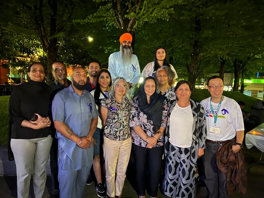 RamonBandong's tweet photo. At #SurreyBC 14 Aug 2022 Candle Vigil with @jinnysims, @ranjotb @arsh4surrey @theresa4surrey @RamonBandong @PhilipAguirreBC @SurreyForward. If we have suffered at the hands of multigenerational abuse, Forgive, Report to Police, and Be the Chainbreaker. https://t.co/EvJsTaowT3
