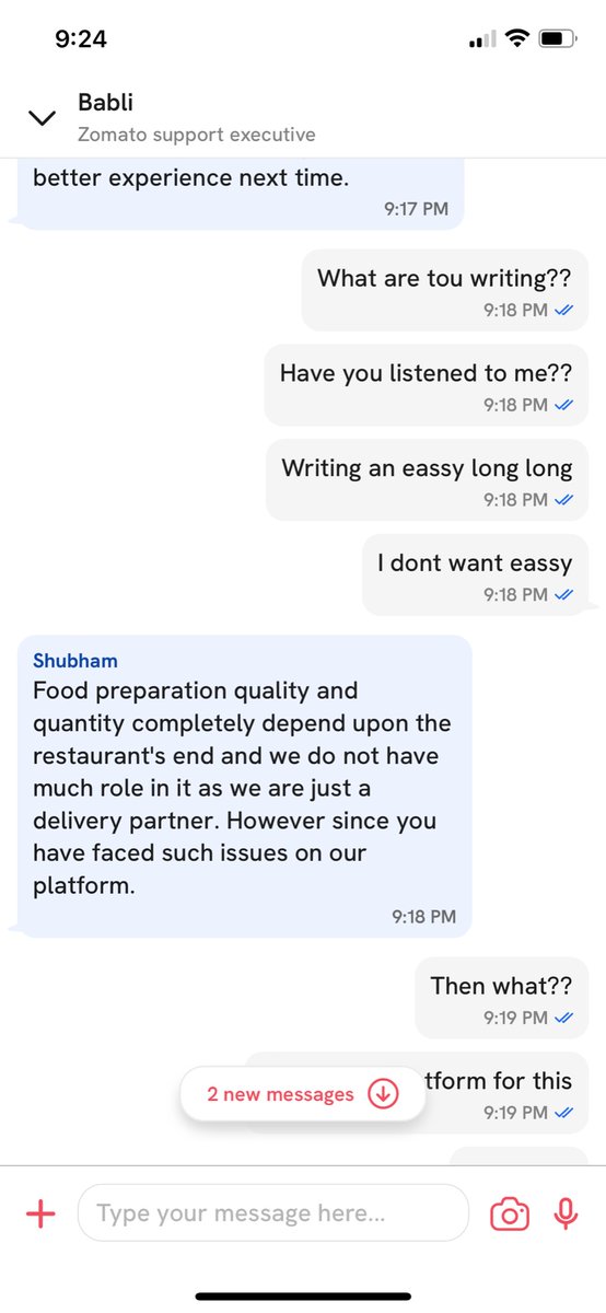 jack2jm's tweet photo. Pathetic reply’s @zomato @zomatocare they are not listening us and sendind random messages.

Need refund for my order. https://t.co/G4cNGFtunR