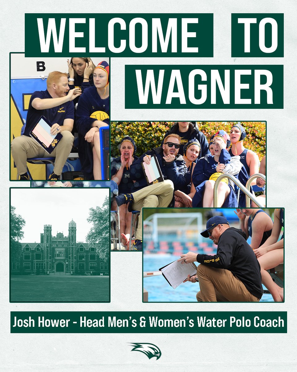 Wagner_Polo's tweet photo. Welcome to Wagner! Josh Hower joins us from the University of Michigan, where he served as an assistant coach, to take over as our head men's and women's water polo coach! https://t.co/AC1JCamlP4