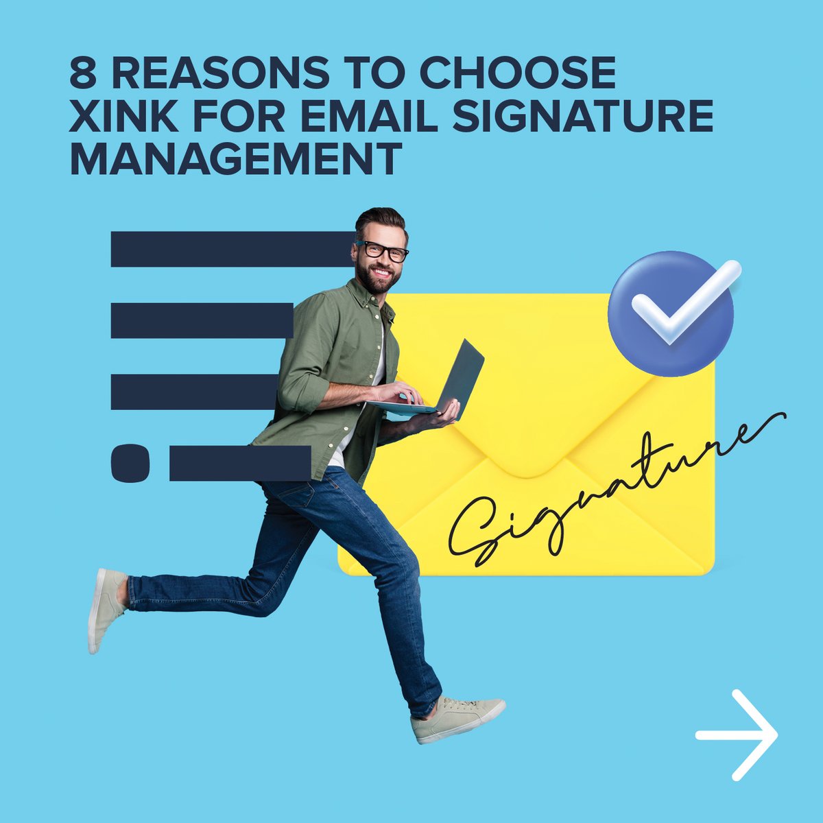 XinkInc's tweet photo. There are many reasons to choose #Xink as your #emailsignaturemanagement solution. From #brand #consistency and compliance, According to our customers, here are the 8 reasons they choose Xink to manage their email signatures: https://t.co/Hhwiwv6DbL https://t.co/J2BhdXpzFr