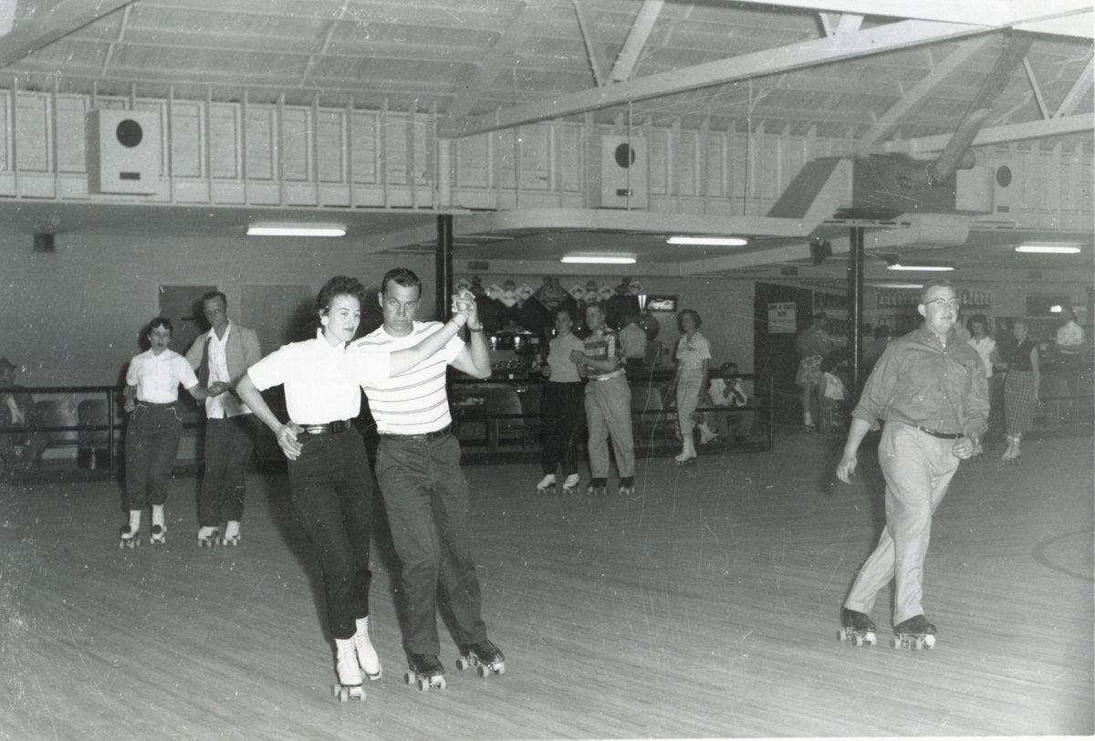 CADL_LocalHist's tweet photo. When was the last time you were at @Edruskate? The roller skating rink in #Holt was first opened around 1957, these photos taken in 1958.

#archives #localhistory #inghamcounty #michigan https://t.co/OdJ8UZIRHG