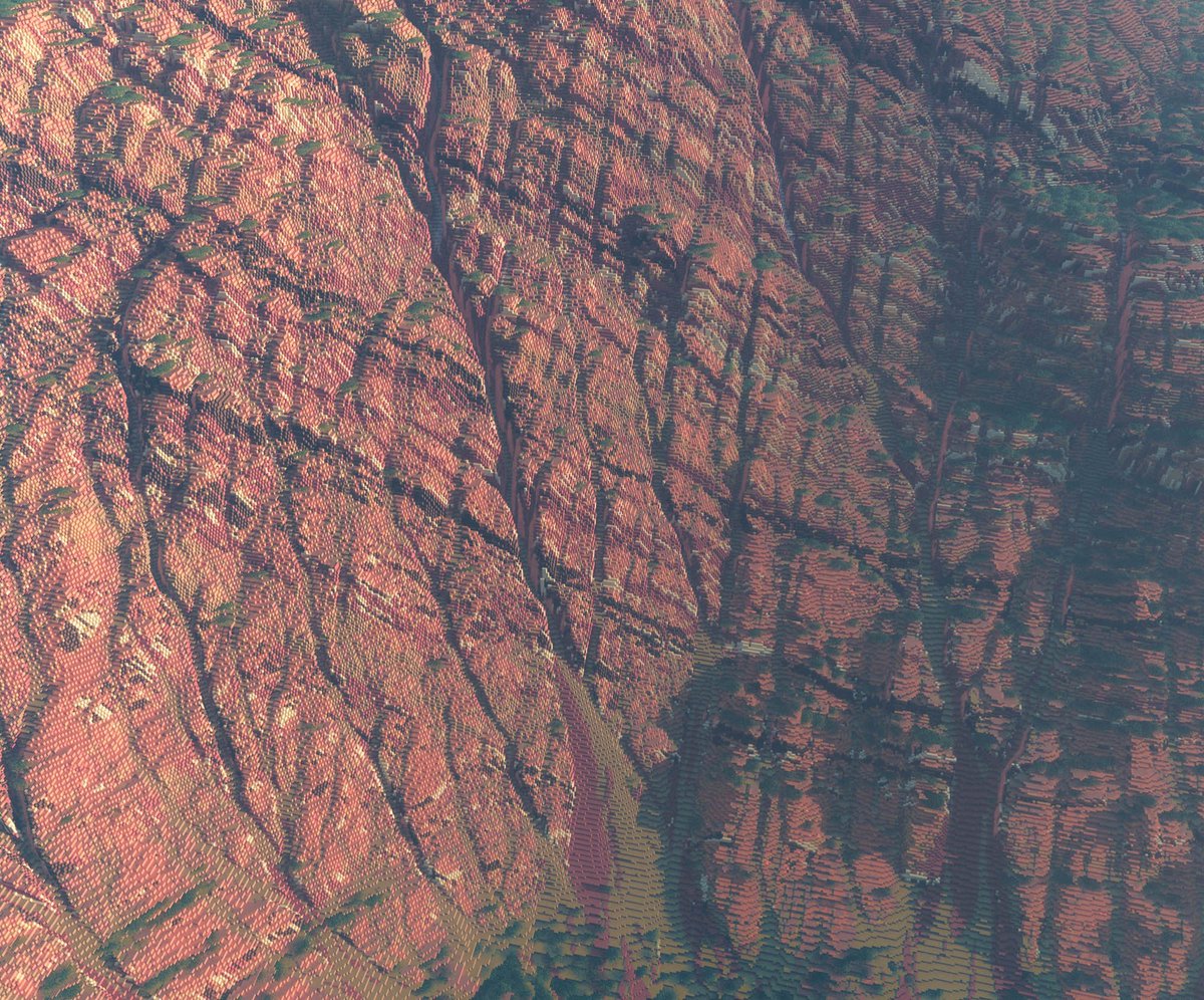 _HEIXIA_'s tweet photo. A false sense of reality #Minecraft #Worldpainter https://t.co/ivFO1XfCFv