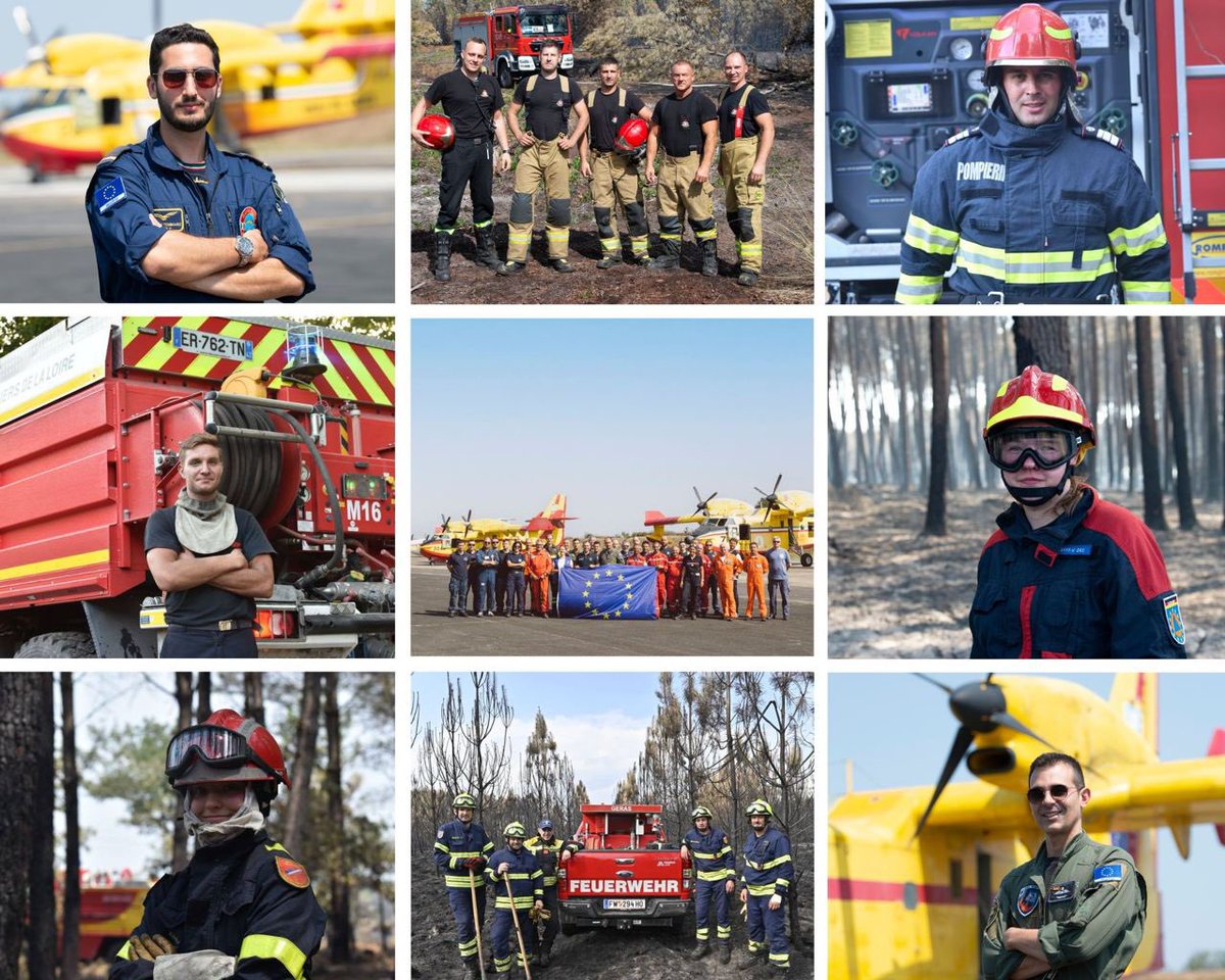 #EUCivPro 🇪🇺🔥 La solidarité européenne en action pour lutter contre les #FeuxdeForêt ! 🇵🇱 Dziękuję 🇬🇷 Ευχαριστώ 🇸🇪 Tack 🇮🇹 Grazie 🇩🇪🇦🇹 Danke 🇷🇴 Mulțumiri 🇫🇷 Merci